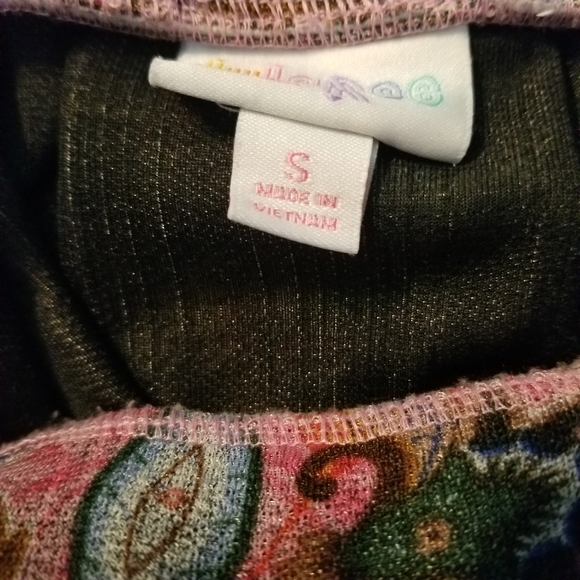 LuLaRoe Madison. Pink floral/knee-length skirt. S - Picture 4 of 4